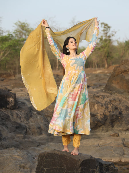 Kajal's Multi Coloured Suit