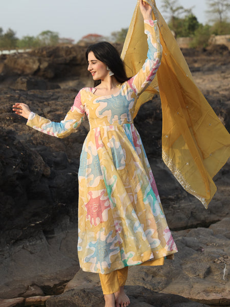 Kajal's Multi Coloured Suit