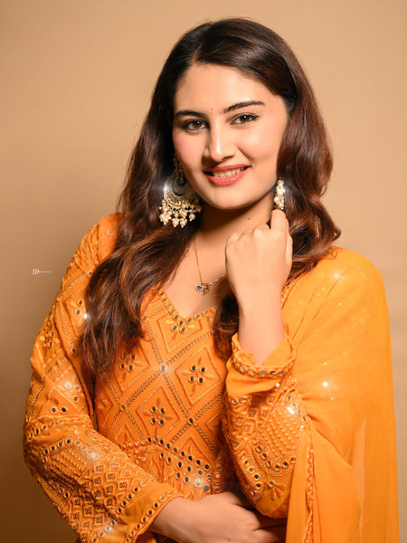 Vedika's Premium Quality Anarkali Suit Set