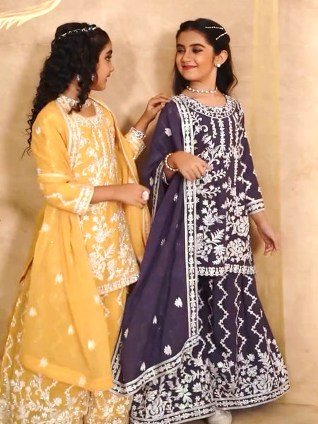DESIGNER WEAR TOP WITH SHARARA AND DUPATTA SET READY TO WEAR COLLECTION OC-216