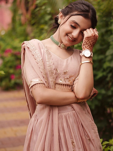 KIDS STYLIST  LAHENGA-CHOLI SET FULLY STTICHED  OC-221