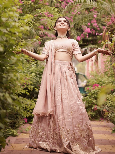 KIDS STYLIST  LAHENGA-CHOLI SET FULLY STTICHED  OC-221