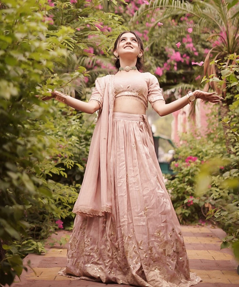 KIDS STYLIST  LAHENGA-CHOLI SET FULLY STTICHED  OC-221