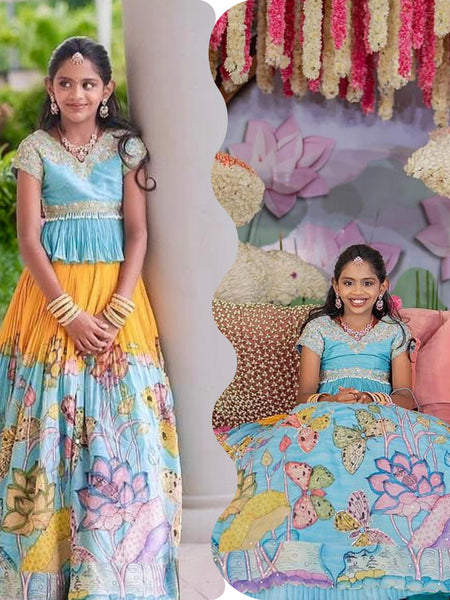 NEW DESIGNER KEDIYA STYLE LAHENGA SET FULLY STTICHED OC- 222
