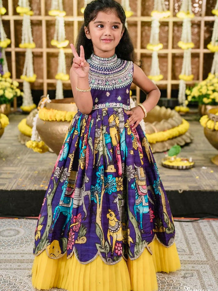 Beautiful Kids Gown Set  Full Stitched OC-223