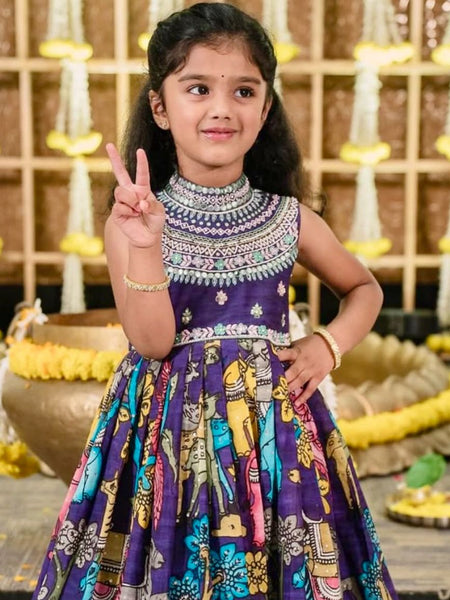 Beautiful Kids Gown Set  Full Stitched OC-223