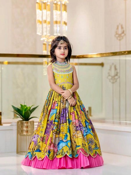 Beautiful Kids Gown Set  Full Stitched New Launching OC-228