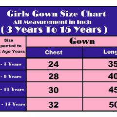 Premium Quality Purple Coloured Kids Gown Set