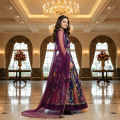 Wine Color Girls Lehenga Choli Set