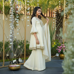 Premium Quality Ready To Wear thread with Real Mirror Work