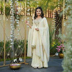 Premium Quality Ready To Wear thread with Real Mirror Work