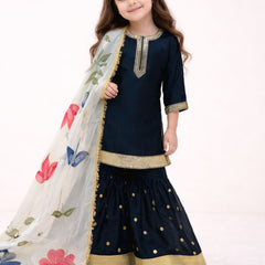 Premium Beautiful Kids Top Sharara And Dupatta Set