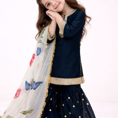 Premium Beautiful Kids Top Sharara And Dupatta Set