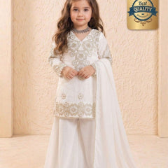 Premium Beautiful Kids Top Palazzo And Dupatta Set