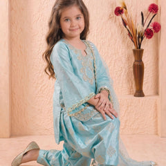 Premium Beautiful Kids Top Palazzo And Dupatta Set
