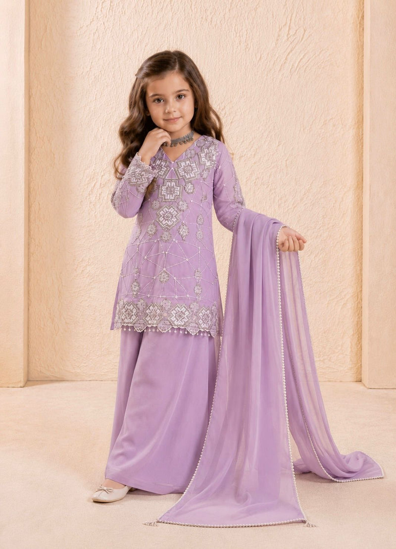 Premium Beautiful Kids Top Palazzo And Dupatta Set