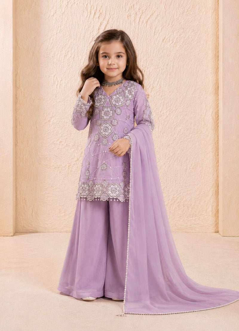 Premium Beautiful Kids Top Palazzo And Dupatta Set