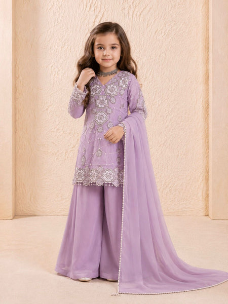 Premium Beautiful Kids Top Palazzo And Dupatta Set