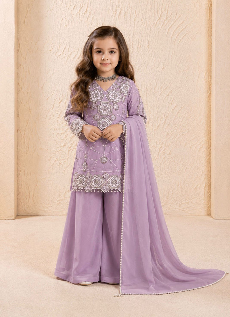 Premium Beautiful Kids Top Palazzo And Dupatta Set