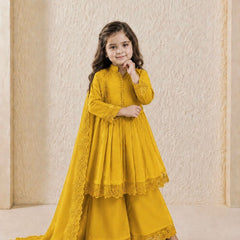 Premium Quality Roman Silk Kids Gown Set