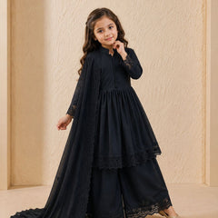 Premium Quality Roman Silk Kids Gown Set