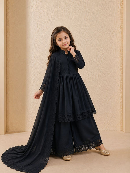 Premium Quality Roman Silk Kids Gown Set