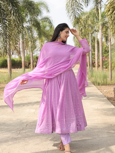 Aadhya's Purple Suit