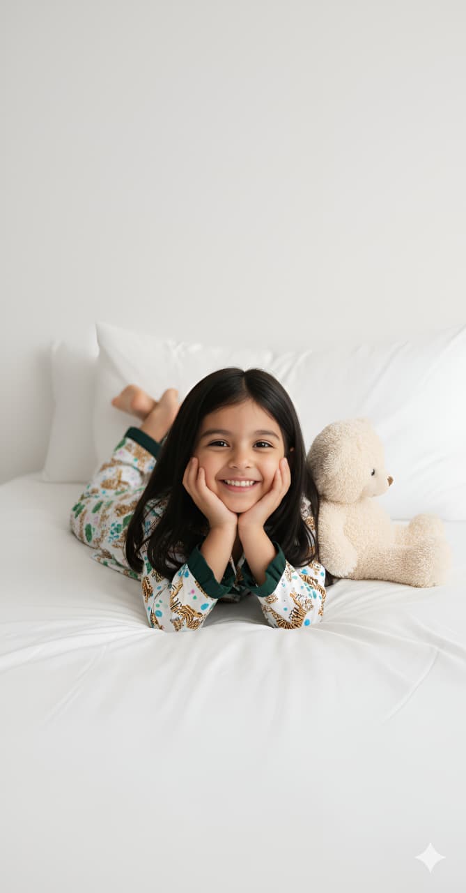 Stripes Girls Night Suit