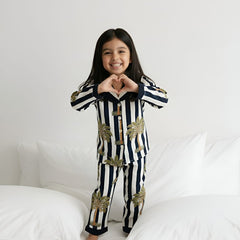 Stripes Girls Night Suit