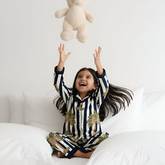Stripes Girls Night Suit