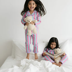 Stripes Girls Night Suit