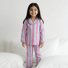 Stripes Girls Night Suit