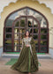 Ganga's Green Readymade Gown