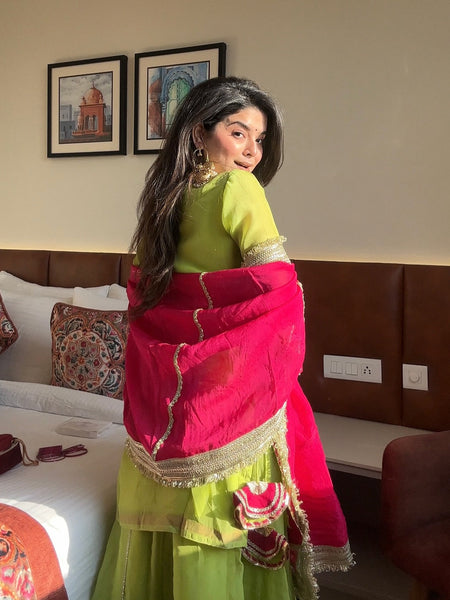 Saumya Neon Sharara Suit Set