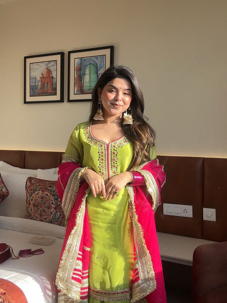 Saumya Neon Sharara Suit Set