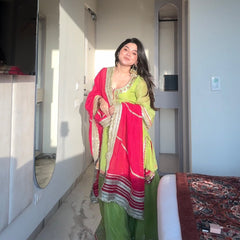 Saumya Neon Sharara Suit Set