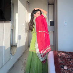 Saumya Neon Sharara Suit Set