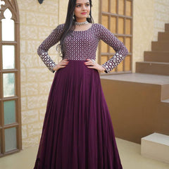 Saniya's Wine Gown