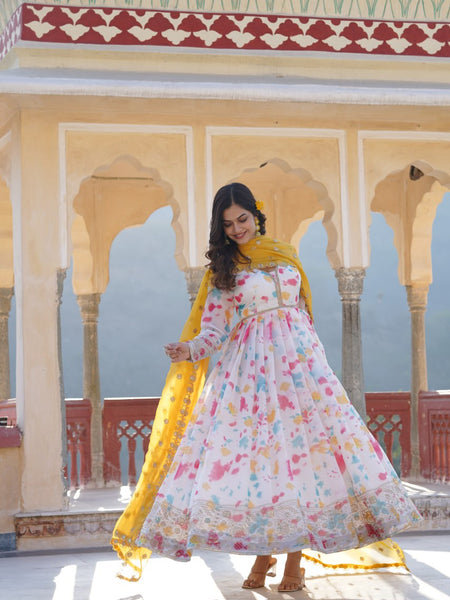 Premium Quality Malti Anarkali Suit Set