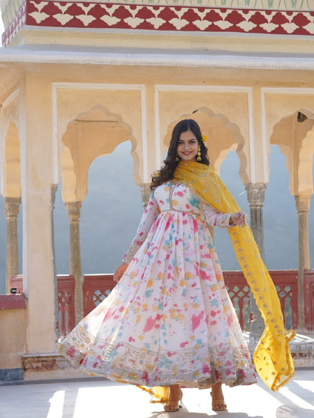 Premium Quality Malti Anarkali Suit Set