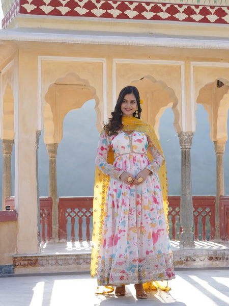 Premium Quality Malti Anarkali Suit Set