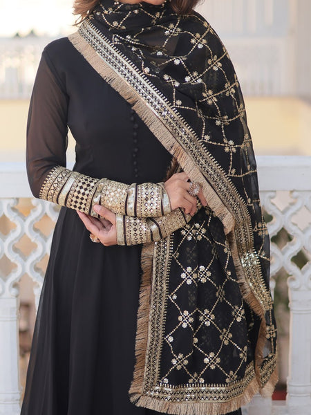 Keshavi'S Black Coloured Gown