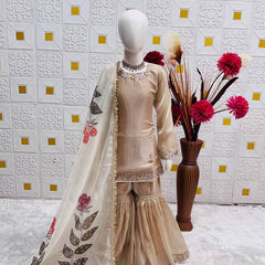 Beautiful Kids Top Sharara And Dupatta Set