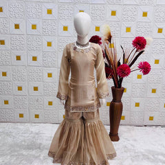 Beautiful Kids Top Sharara And Dupatta Set