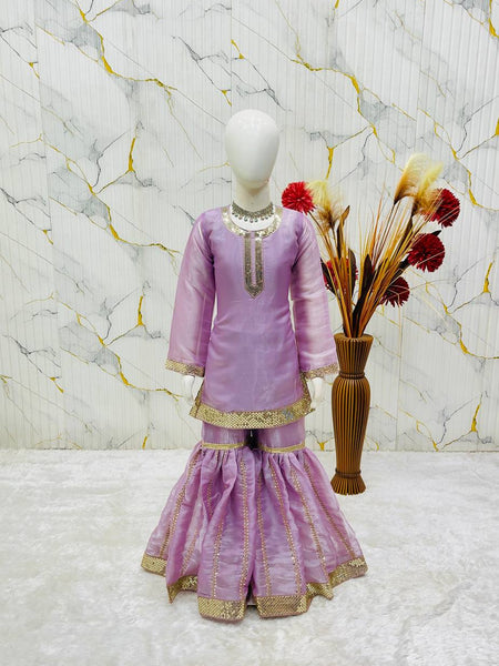 Premium Beautiful Kids Top Sharara And Dupatta Set