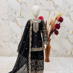 Premium Beautiful Kids Top Sharara And Dupatta Set