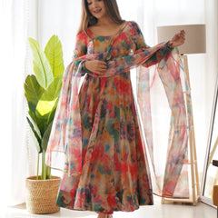 MULTI COLOR PRINT SUIT