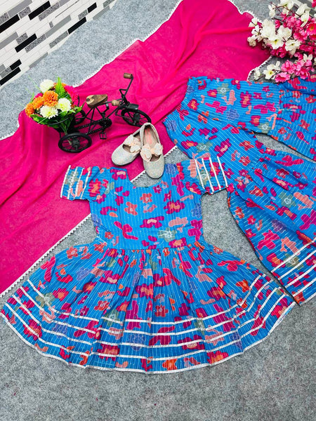 NEW DESIGNER EMBROIDERY SIQUNCE WORK TOP-SARARA AND DUPATTAA OC-149