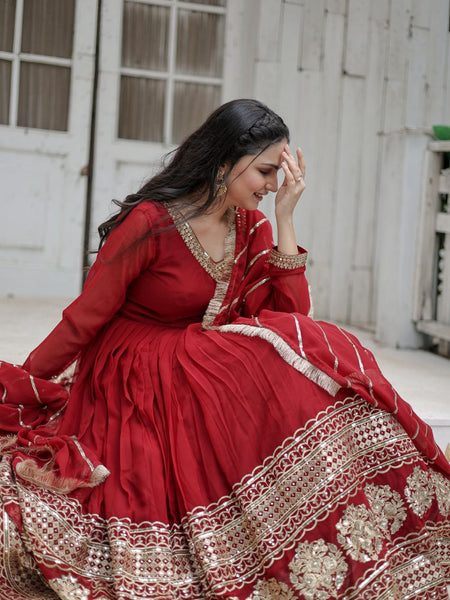 Sandhiya Premium Quality Anarkali Suit Set