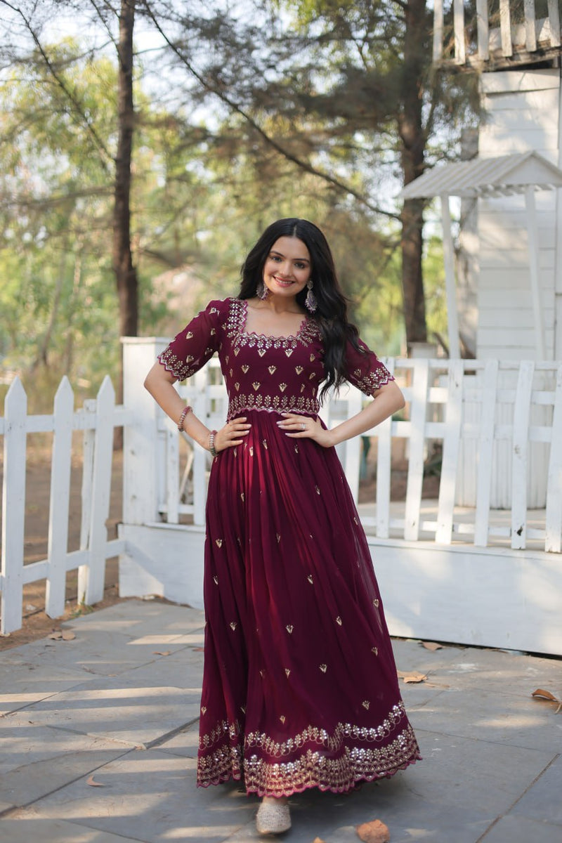 PREMIUM DESIGNER READYMADE GOWN KA-1111